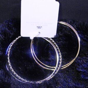 Cato Silvertone Bracelet Extra Large Plus Set of 5 Bangles NWT
